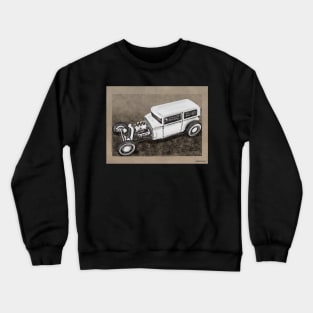 Traditional Styled Hot Rod Sedan Crewneck Sweatshirt